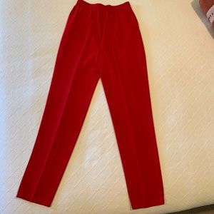 St. John Collection red wool pants